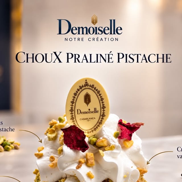 Création choux praliné pistache